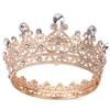 Baroque Bridal Crown Palace Feng Shui Diamond Round Crown Queen Beauty Pageant Catwalk Wedding Dress Tiara