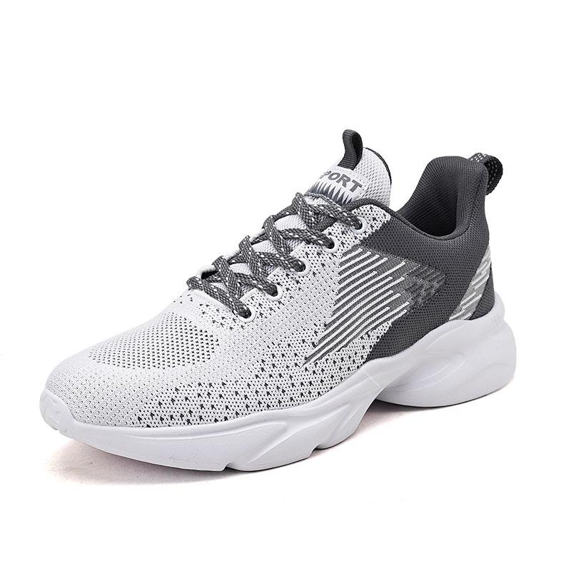 Men's Casual Sports Shoes Flying Woven Lightweight Outdoor Breathable Mesh Running Shoes Jogging Training Fitness Men's Shoes