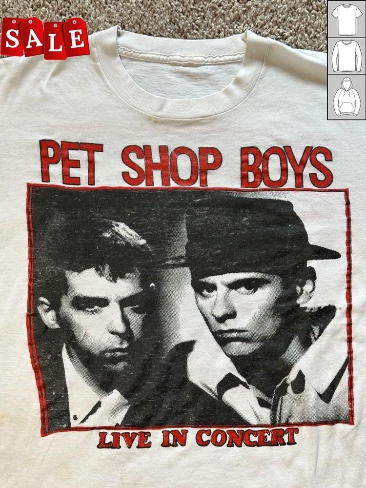 Новая винтажная футболка Pet Shop Boys Behavior Подарок для фанатов Унисекс S-5XL Футболка OS334 Унисекс Футболка