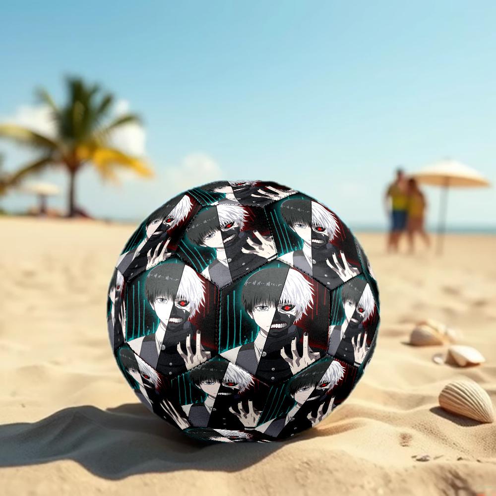 Tokyo Ghoul Theme Size 5 Soccer Ball, Suitable for Both Indoor and Outdoor Matches, a Gift Suitable for Everyone.