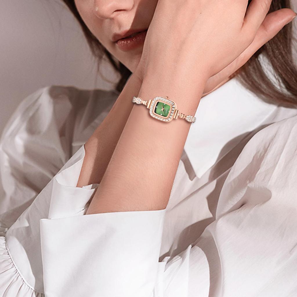 Wristwatch Glitter Analog Display Diamond Waterproof Quartz Leisure Business Fashion Accessory Birthday Anniversary Christmas Day Gift for Girlfriend