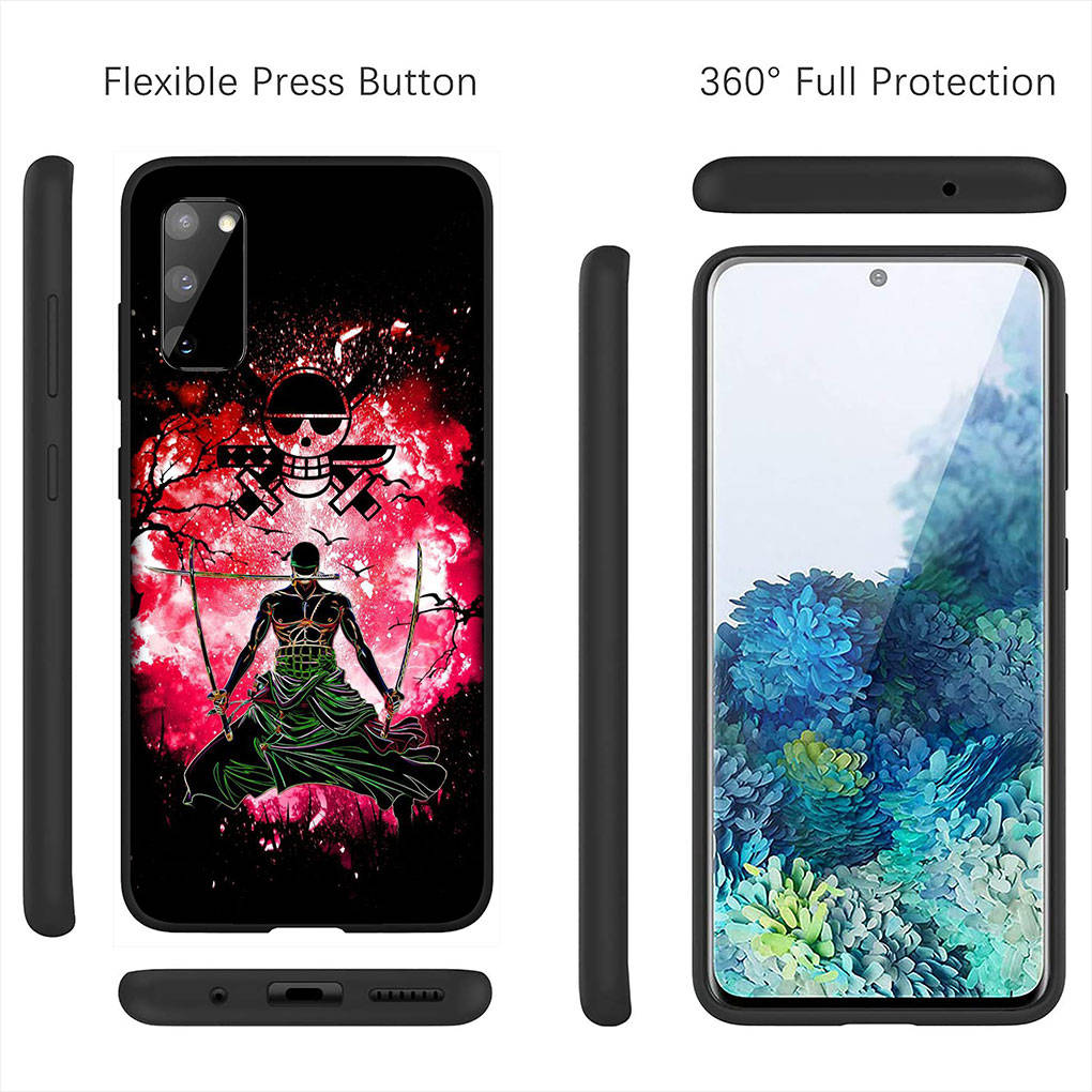 Чехол для iPhone 16 15 Xiaomi Redmi Note 14 13 12 11 Pro Max X 16e Samsung Galaxy S25 S24 S23 Moto OPPO Huawei Луффи One Piece Ророноа Зоро Чехол для телефона