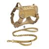 Тактический комплект с ошейником на грудь и спину для собак + тактическая рукоятка для больших собак, веревка для дрессировки собак на грудь и спину