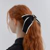 ANOETIC VELVET CLASSIC RIBBON HAIRPIN_BLACK