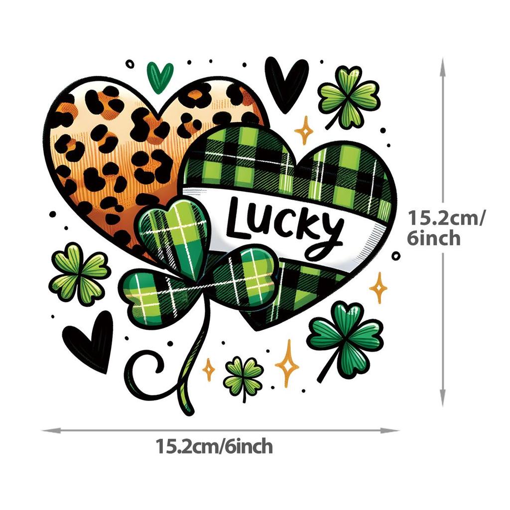 Удачный день, утюг на патче St.. Наклейки Patrick Green Parches Ropa Diy Наклейка для одежды Термопресс Аппликация Футболка Утюг На Заплатках