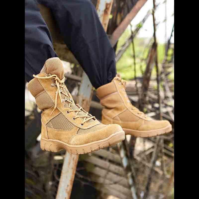Men's High-top Summer Mesh Breathable Outdoor Boots