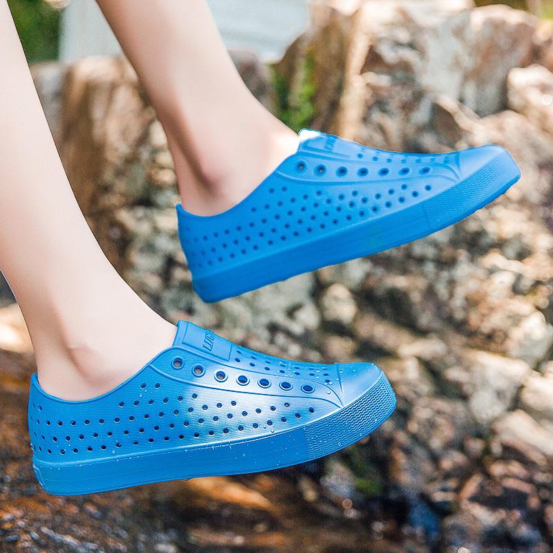 Новые летние модные дышащие сандалии, пляжная обувь, обувь для плавания, дышащая обувь без шнуровки