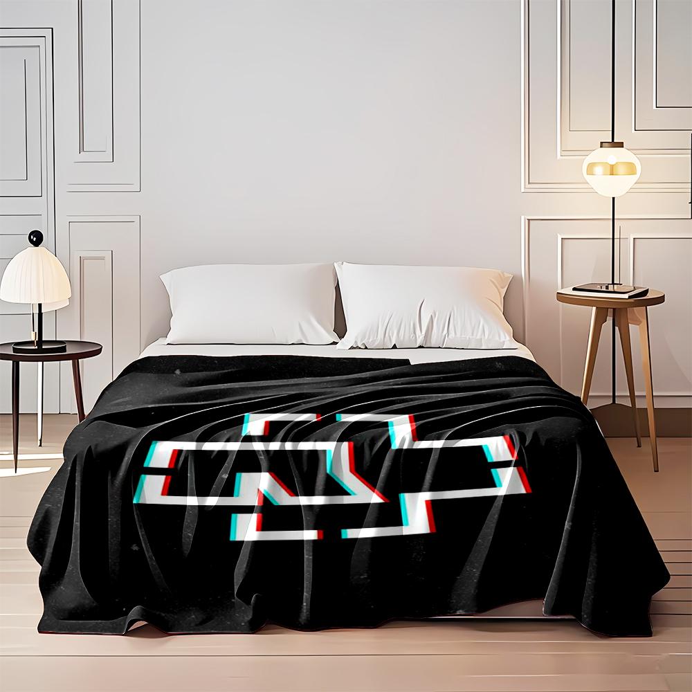 Minimalist Cross Symbol Design Blanket Flannel blanket for bedroom, living room, sofa, and nap sofas.