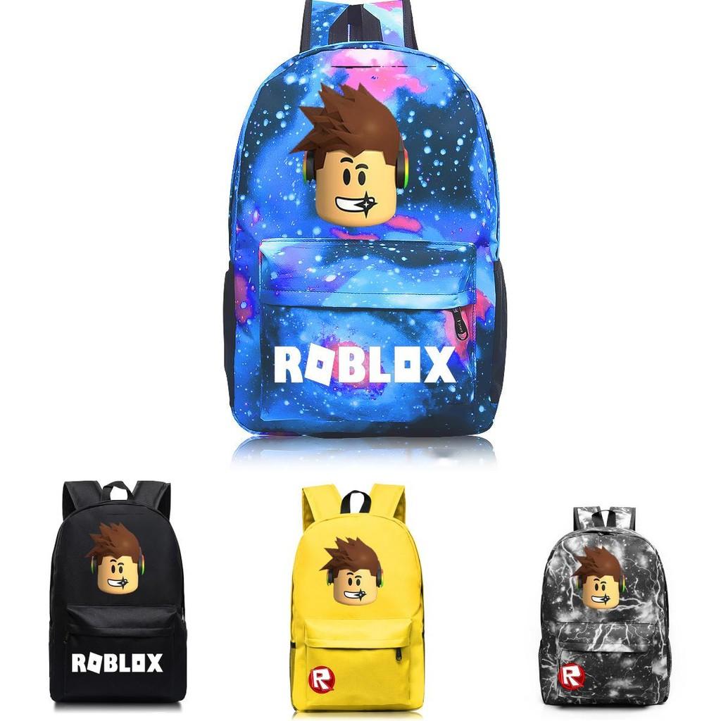 Детский школьный рюкзак Roblox с узором, звездным фоном и большой вместимостью
