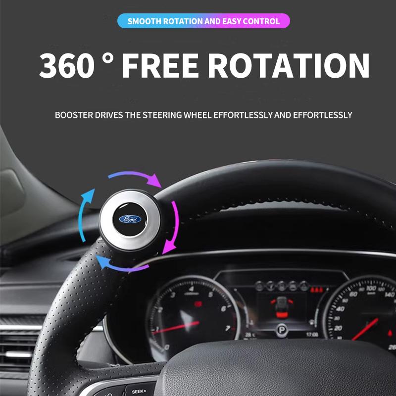 Car Steering Wheel Spinner Knob Steering Wheel Power Handle Ball For Ford FOCUS Mondeo Fiesta Kuga Ecosport Fusion Accessories AC8