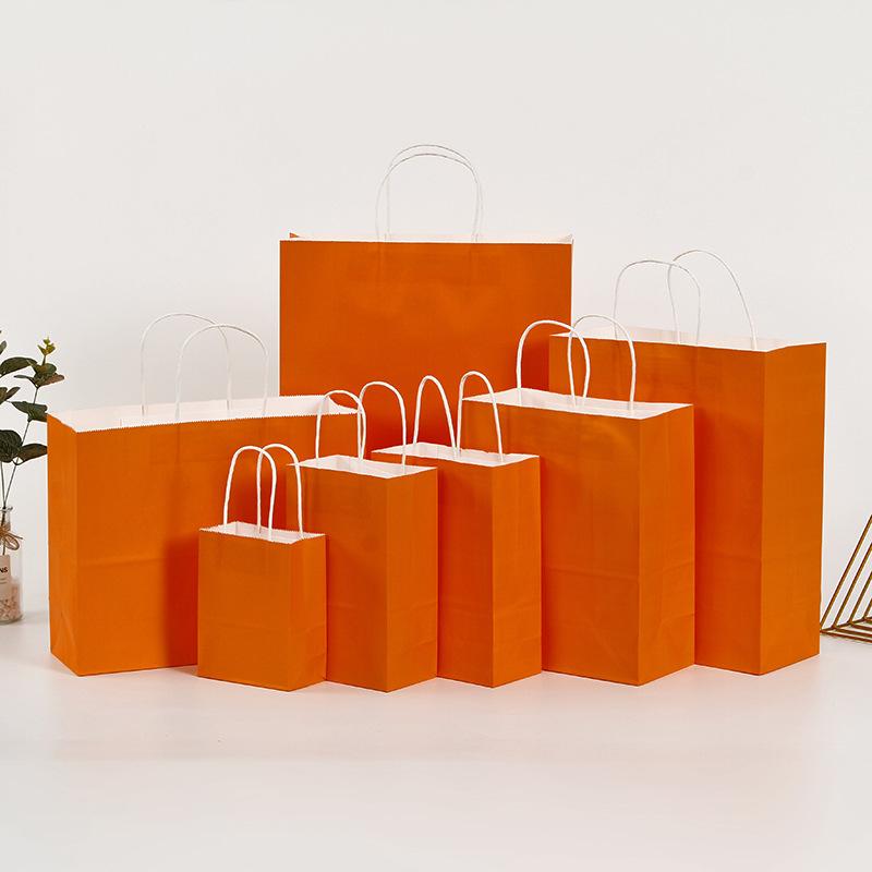 10 шт./лот подарочный бумажный пакет с ручками темного цвета праздничный подарочный пакет для свадебной вечеринки чистый темно-синий крафт-бумага