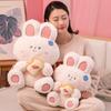 Милый плюшевый кролик, обнимашка, закуска, плюшевая игрушка, мягкие игрушки, подушка, кролик, детская подушка, подарок на день рождения для детей, сопровождающая сон ребенка, кукла