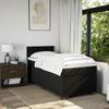 Maison Exclusive - Sommier à lattes de lit et matelas Noir 80x200 cm Tissu