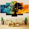 Настенная живопись на холсте HD печатные фотографии современный 5-панельный красочный пейзаж с деревом гостиная или спальня украшение постер