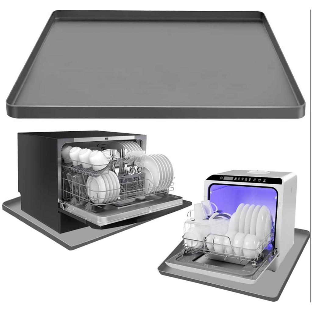 Силиконовый поддон для посудомоечной машины, сменный поддон для сбора капель, предотвращающий протечку воды, водонепроницаемый поддон для столешницы и пола