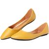 Women's Shoes Leather Soft Sole Candy Shallow Mouth Single Shoes Flat Heel  Shoes Slip On Plus Size Mature Zapatos De Mujer