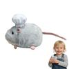 12CM Kawaii Cartoon Simulation Anime Flower Branch Mouse Stuffed Animal Plush Toy Children's Hamster Handmade Doll Festival Gift
