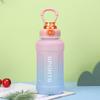 1.3L Large Capacity Sports Water Bottle Frosted Cup Outdoor Fitness Kettle Plastic Water Cup Students Portable Big TonTon Barrel