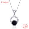 Линдон Стерлингового Серебра 925 Классическое Женское Ожерелье Кулон Циркон Модный Подарок