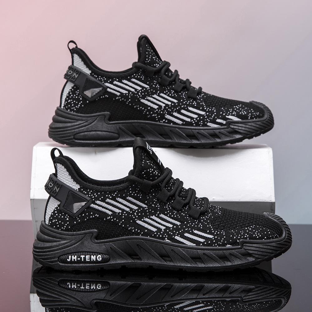 Men's Shoes Summer Breathable 2024 New Men's Casual Running Shoes Men's Mesh Sports Shoes Men's Flying Woven Shoes Tide