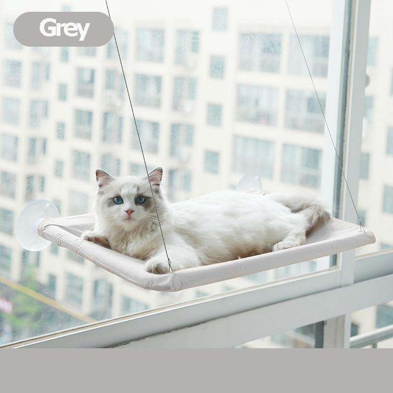 DoggieKit Подвесной гамак для кошек на окно, моющийся, с присоской, крепкий гамак для домашних животных на присосках, подоконник, воздушные принадлежности для домашних животных