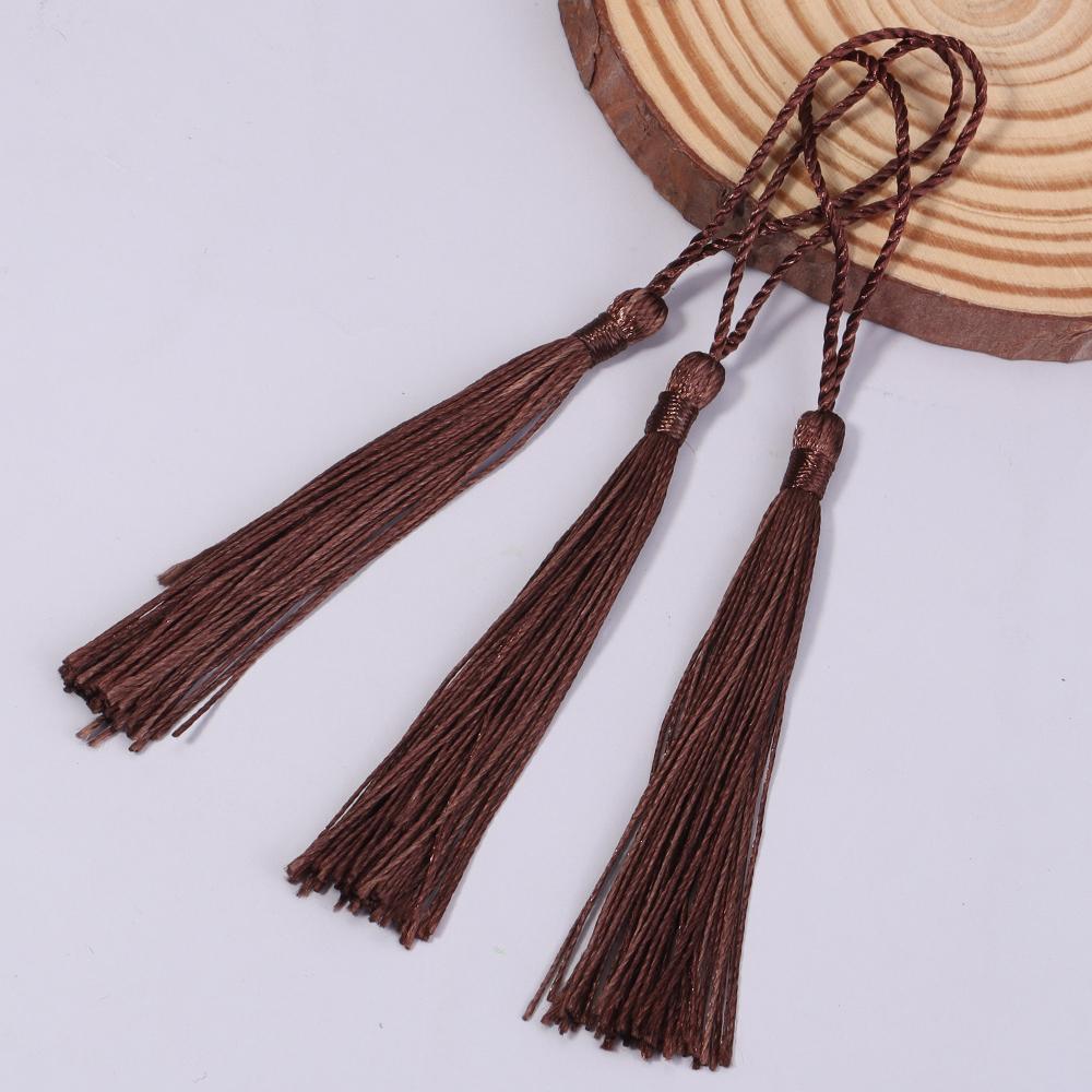 30-100pcs/lot Colorful Polyester Silk Tassel Fringe Cotton Tassels Trim For Sewing Curtains Accessories DIY Bookmark Decoration