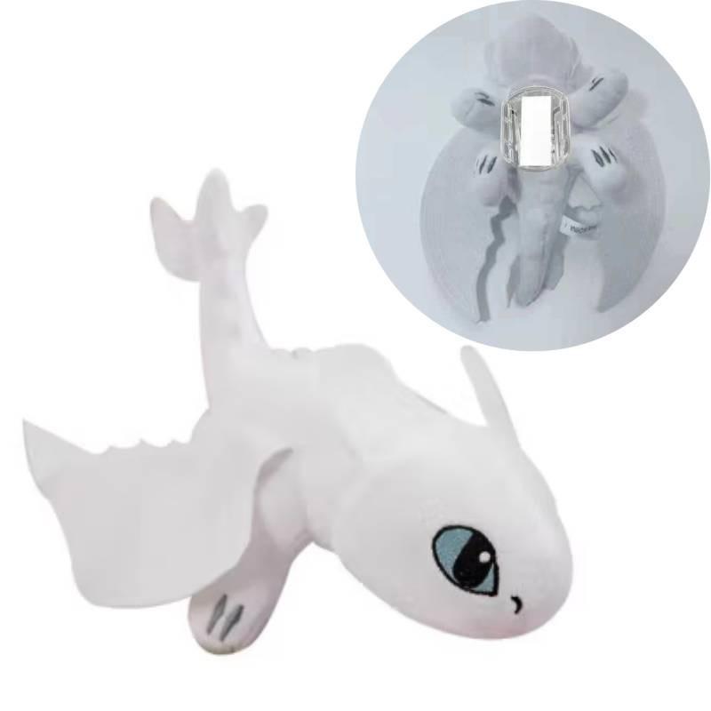 Плюшевая присоска на шлем Беззубика, украшение для мотоцикла, 20 см, черный