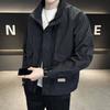 Jacket Men's Spring and Autumn New Loose Stand Collar Large Pocket Working Jacket Charge Men's Top