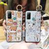 Anti-knock Lanyard Phone Case For Doogee N30 Cartoon Protective Fashion Design Soft Case Phone Holder Shockproof Ring