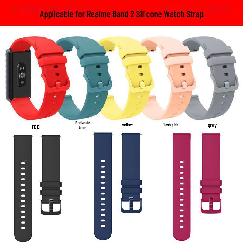 Сменный дышащий силиконовый спортивный ремешок для Realme Band 2