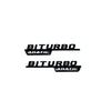CWDRF1 3D Flat Letters Biturbo 4matic 4matic+ Plus ABS Emblem for Mercedes Benz AMG C43 E43 GLE43 GLC43 GLE53 Car Fender Side Sticker
