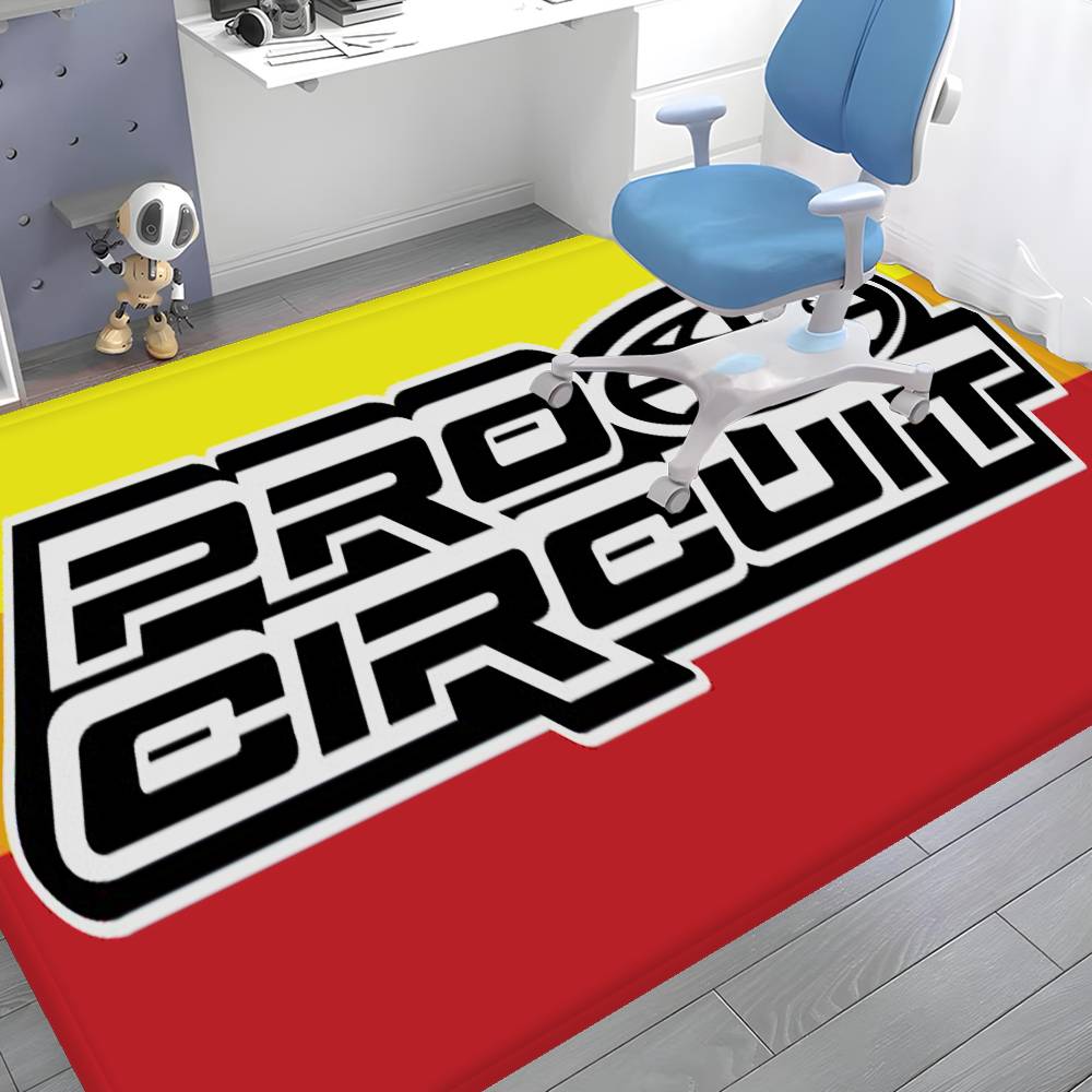 Motorcycle Garage Pro Circuit Room Mats Retro Multiple Choice Living Room Kitchen Rug Non-Slip Welcome Rug