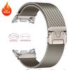 Пряжка-парашют Миланский ремешок для Samsung Galaxy Watch 8/8 Classic 40 мм 44 46 мм Ultra/Ultra 2025 Браслет из нержавеющей стали