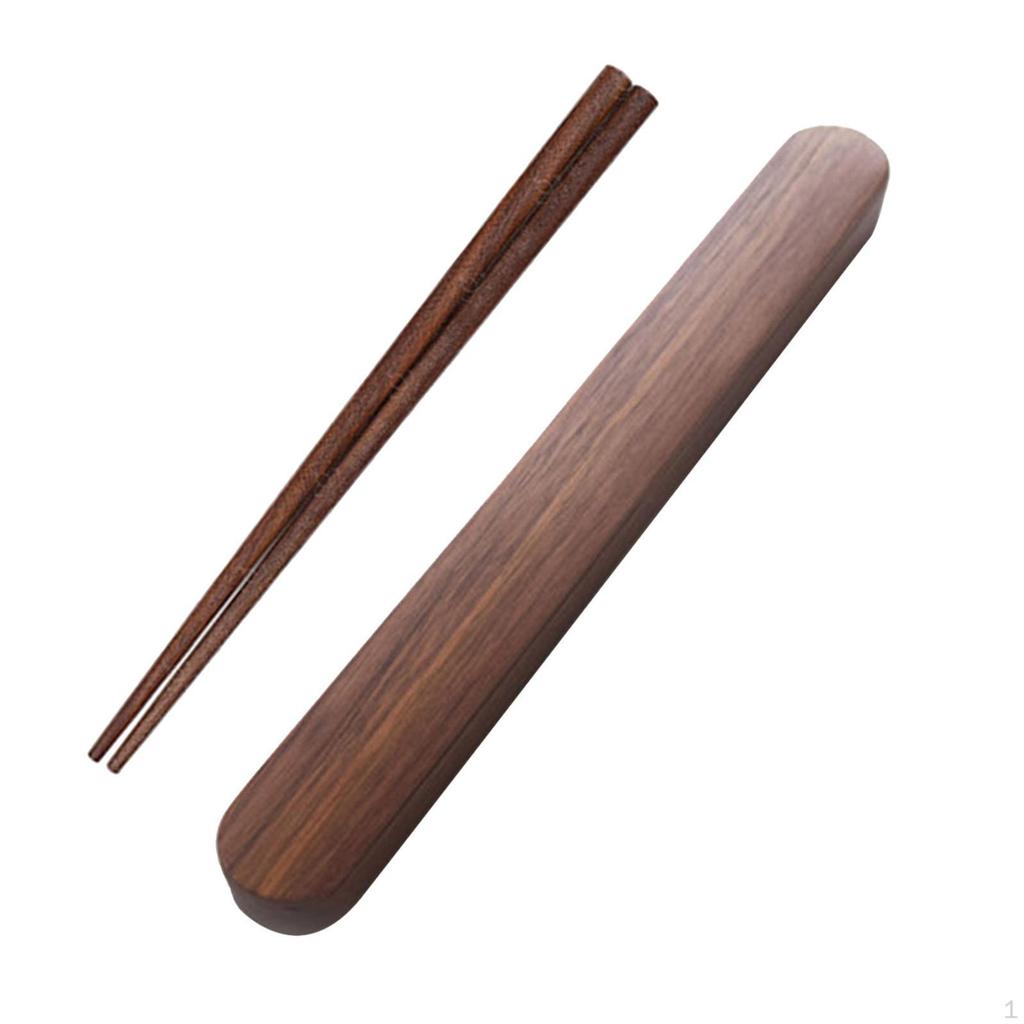 Набор деревянных палочек для еды, коробка, чехол, портативный, открытый, минималистичный, элегантный подарок для канцелярских принадлежностей, ужина, кухни
