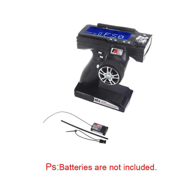 Flysky FS-GT3B 2.4G 3CH Low Power Consumption Radio Model Remote Control with LCD Screen Display Transmitter & Receiver for RC Car Boat