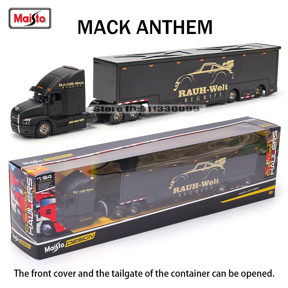 Майсто 1:64 MACK Anthem LoneStar UP Транспорт Литье Производство Прицеп Модель Симуляция Модель Коллекция Автомобилей из Сплава