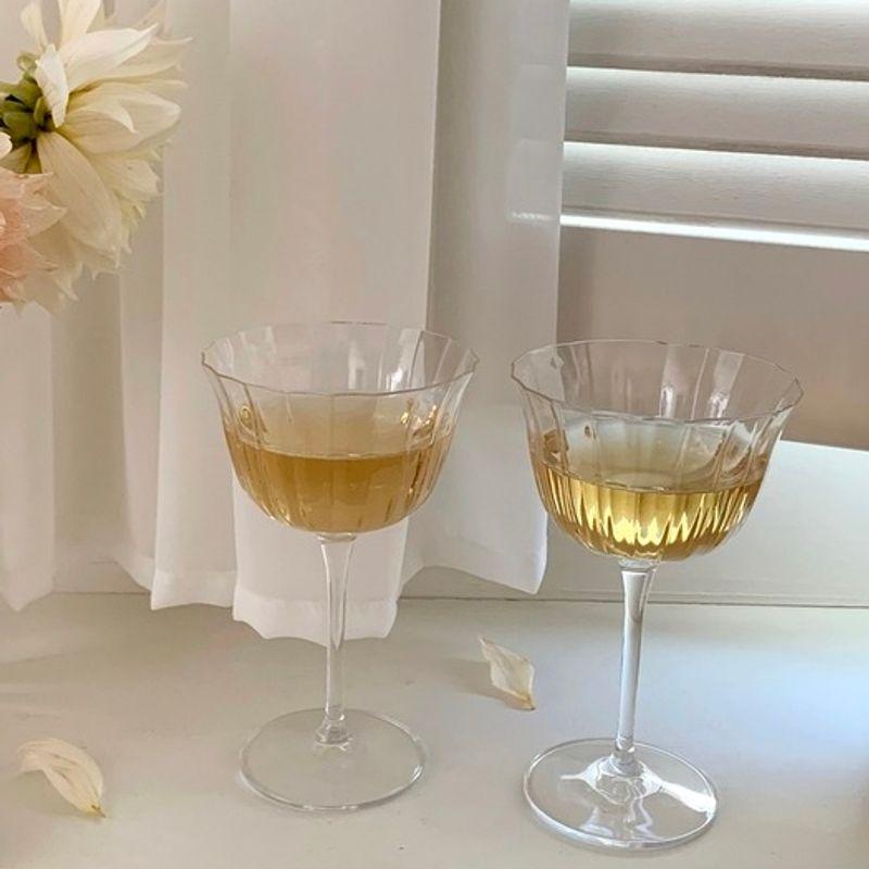 Элегантный стол Французский Фитц Хрустальное стекло (Бокал для вина Коктейль Подарок на медовый месяц)