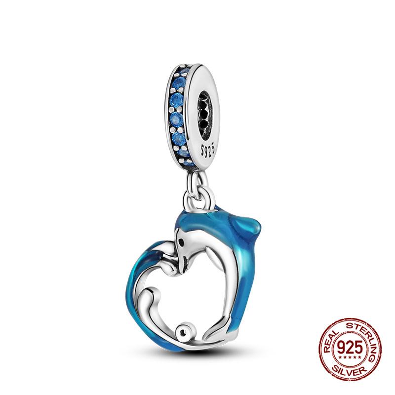 New In Original Charm Copper Ocean Series Sea Turtles Charms Beads Fit 3Mm Original Bracelet For Women Diy Fine Jewelry Gift