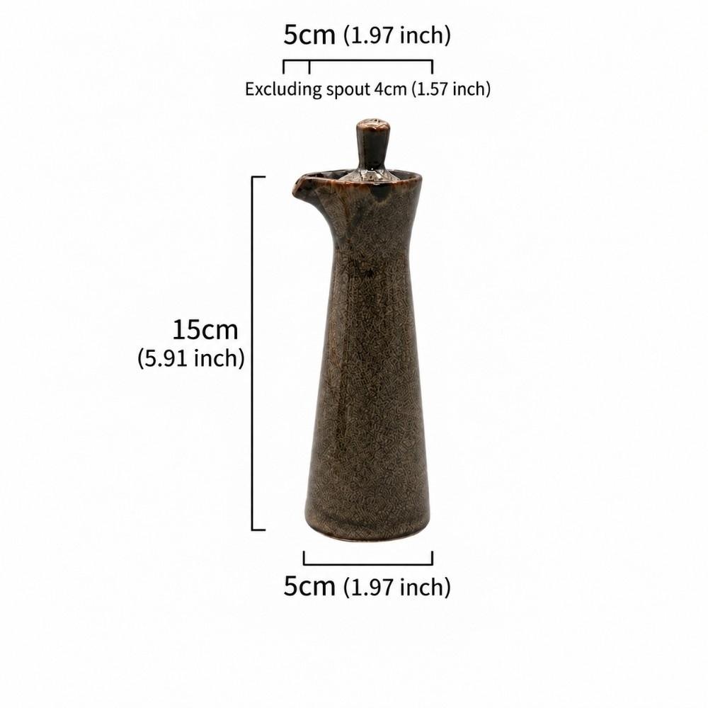 Ceramic Oil Bottle Retro Spice Jar Kitchen Gadget Vinegar Pot  Kitchen