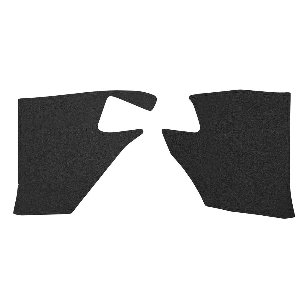 GIMUYA Foot Side Kick Guard Protective Mats for Toyota New Alphard Vellfire 2023 Front Foot Side Scratch and Stain Custom Interior Black PU Set of 2