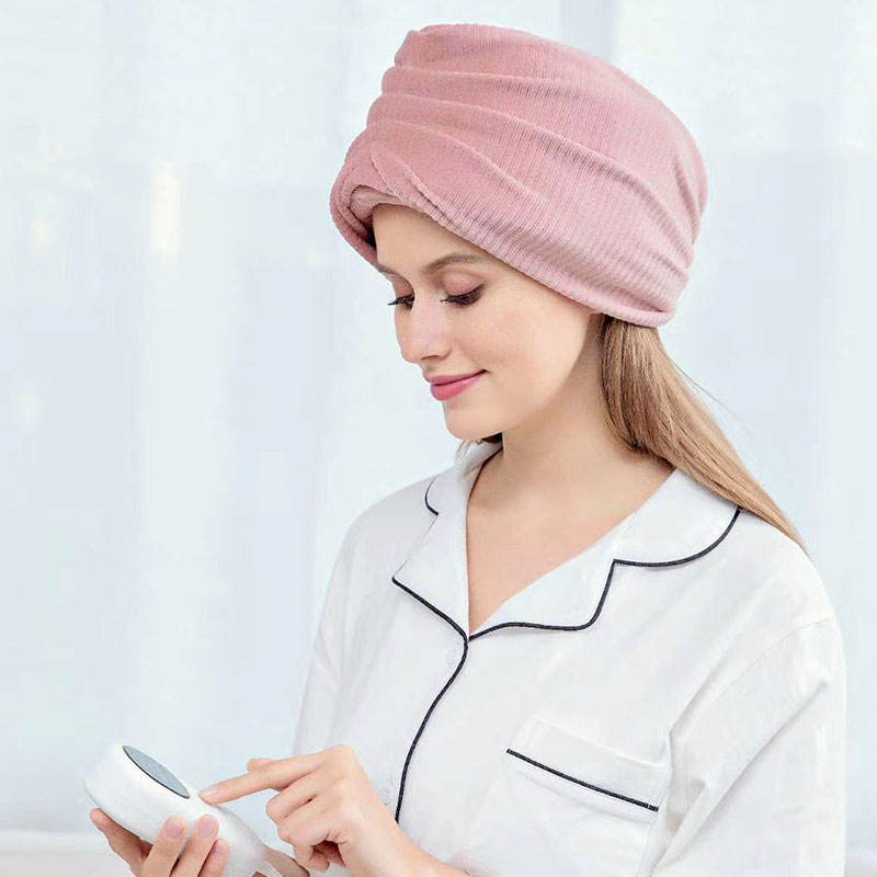 Электрический массажер для головы под давлением воздуха, повязка на голову с подогревом, разминающая подушка безопасности для головы, массажный пояс для кожи головы, глубокий массаж, облегчение головной боли