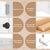 Triangular Bathroom Cabinet, Full Paint Finish, Two Open Shelf Compartments, Two Cabinet Doors, Adjustable Partitions, Simple Shape, White