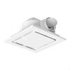 Exhaust Fan Mounting Opening 10x10 Inch White Square Quiet Bathroom Automatic Backdraft Damper