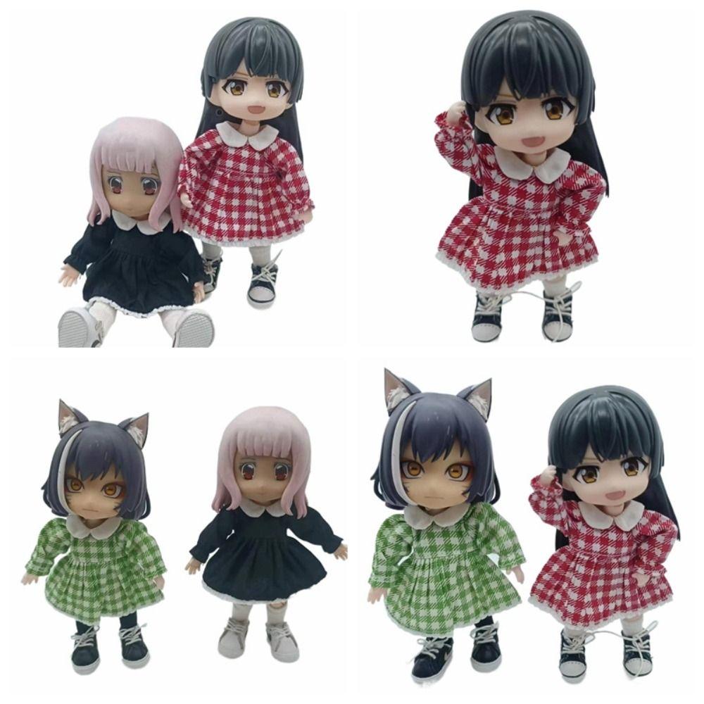 Lotus Leaf Sleeve Doll Clothes Casual Wear Obitsu11 Dresses Dolls Accessories OB11 Skirt 1/12 Bjd