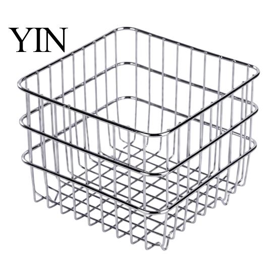 Office Supplies Storage Organizer Pen Holder/Storage Basket, Hollow Grid Iron Tube, Minimalist Metal Wire Basket Durable Pencil for Stationery