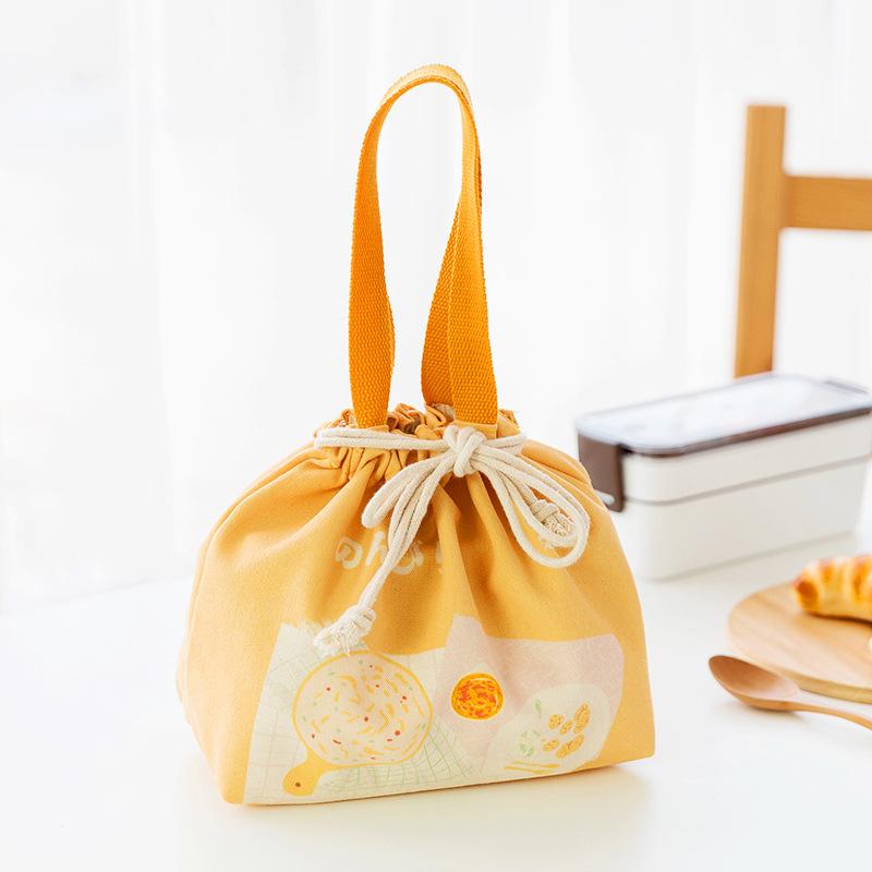 Охладитель в японском стиле, ланч-бокс, портативный изолированный холщовый ланч-сумка, термосумка для еды, пикника, ланч-сумки для женщин и детей