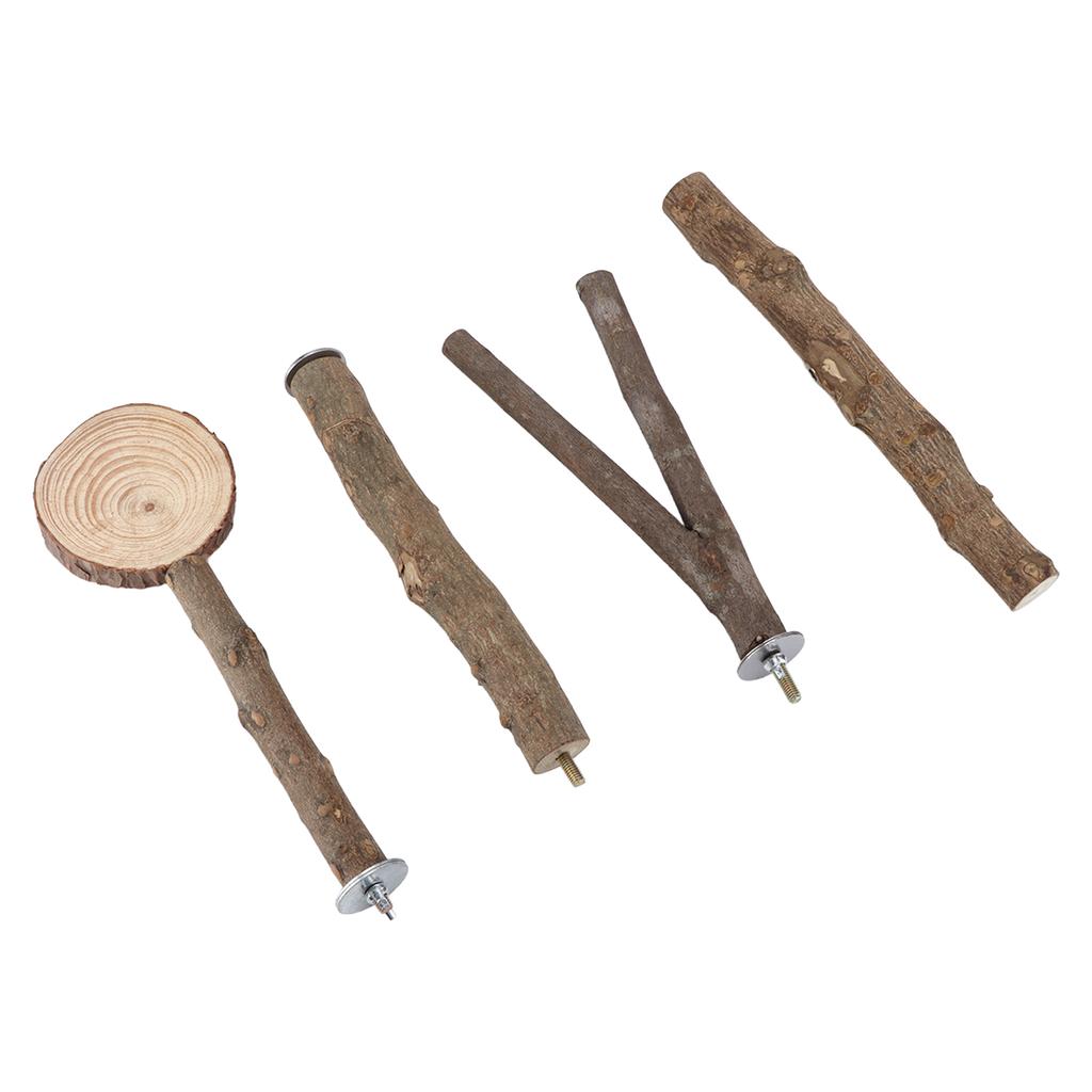 Набор палочек для подставки для птиц. Безопасная стабильная деревянная подставка для попугая. Набор платформ для подставок для птиц.