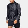 Under Armour Run Impasse Reflect Striped Pattern Куртка с воротником-воронкой и длинными рукавами Мужские куртки Черные 1350944-001