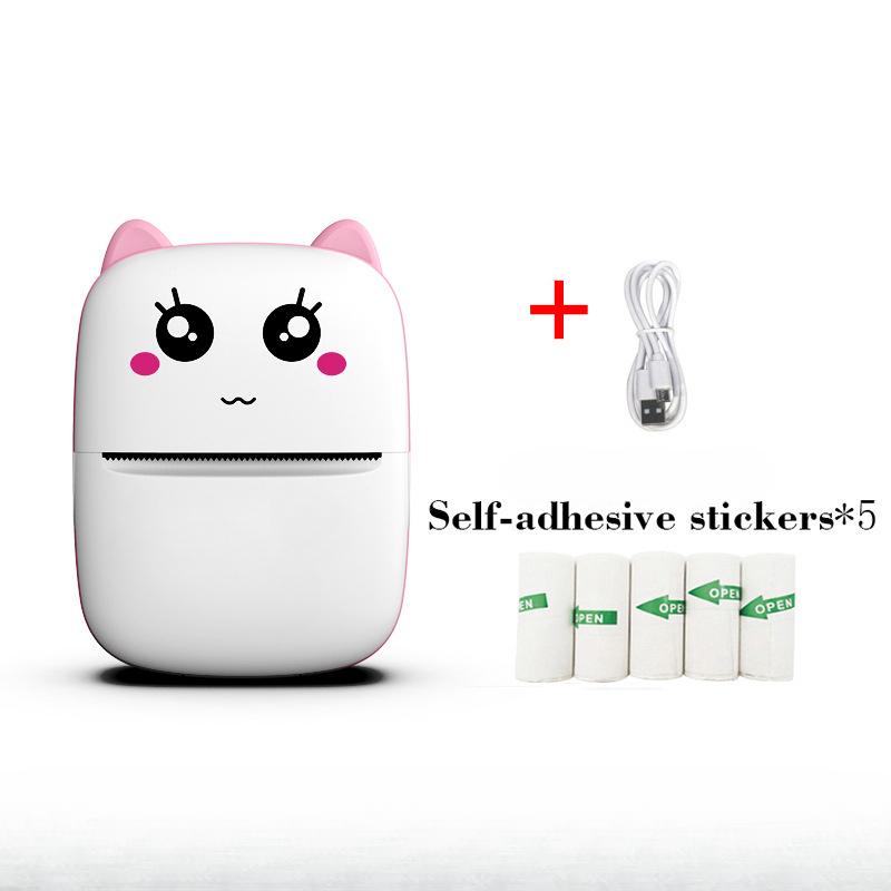 Мини-термопринтер для этикеток, мобильный телефон, портативный фотопринтер для студентов, принтер для неправильных вопросов