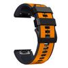 For Garmin Enduro/Tactix Delta/Tactix 7 Pro Pin Texture Silicone Watch Band 26mm Dual Colors Replacement Wrist Strap